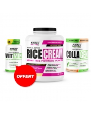 Nutrition & Santé : 1 Collagen 345g + 1 Rice Cream 1000g + 1 Vit Min 60 Gélules gratuit