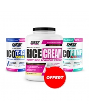 Prise de masse : 1 Ico T-GH Max 300g + 1 Ico Pump N.O. XP 375g + 1 Rice Cream 1000g gratuit