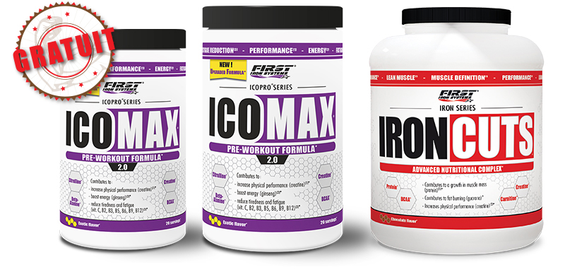 pack de 2 Icomax 2.0 et Iron Cuts 1100g